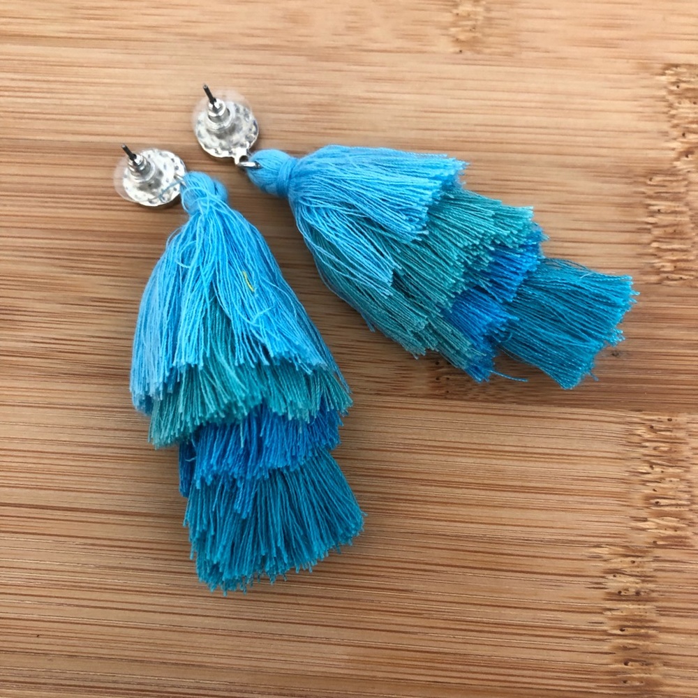 Four Tier Tassel Earrings